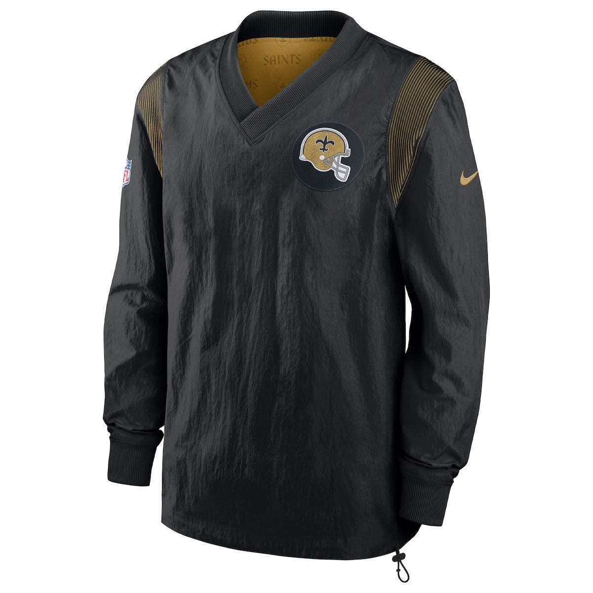 Men's Nike Black New Orleans Saints Sideline Team ID Reversible Pullover Windshirt - image 2