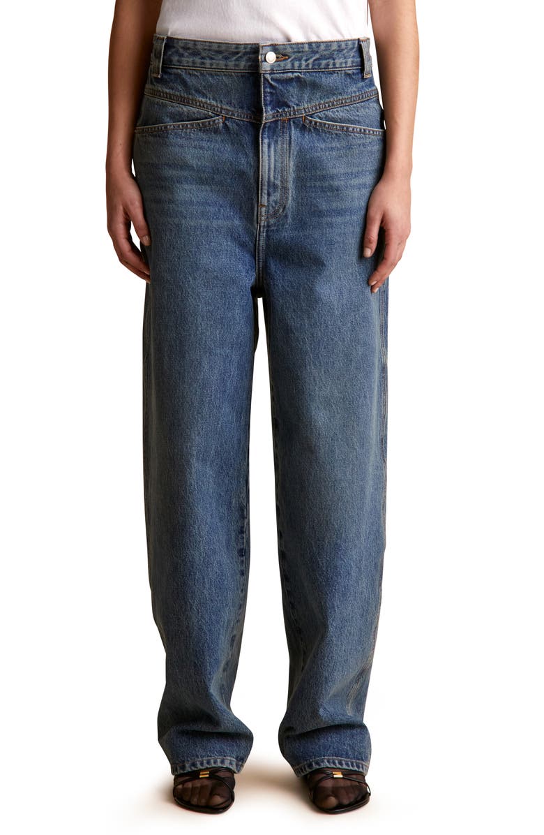 Khaite Preen Wide Leg Jeans, Main, color,