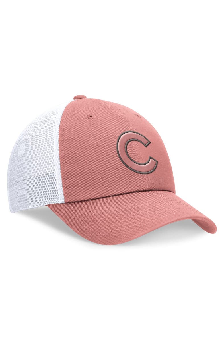 Nike Women's Nike Pink Chicago Cubs Club Trucker Adjustable Hat, Alternate, color,