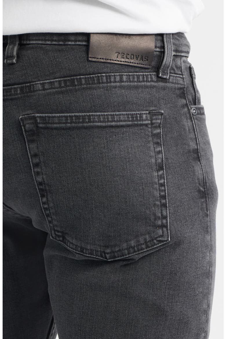 Slim Straight Leg Jeans, Alternate, color, WASHED BLACK