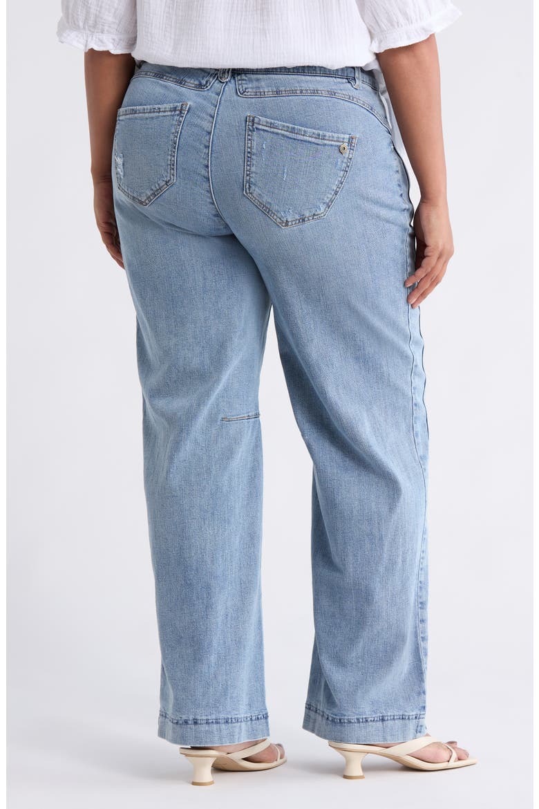 AbSolution Wide Leg Jeans, Alternate, color, LIGHT BLUE VINTAGE