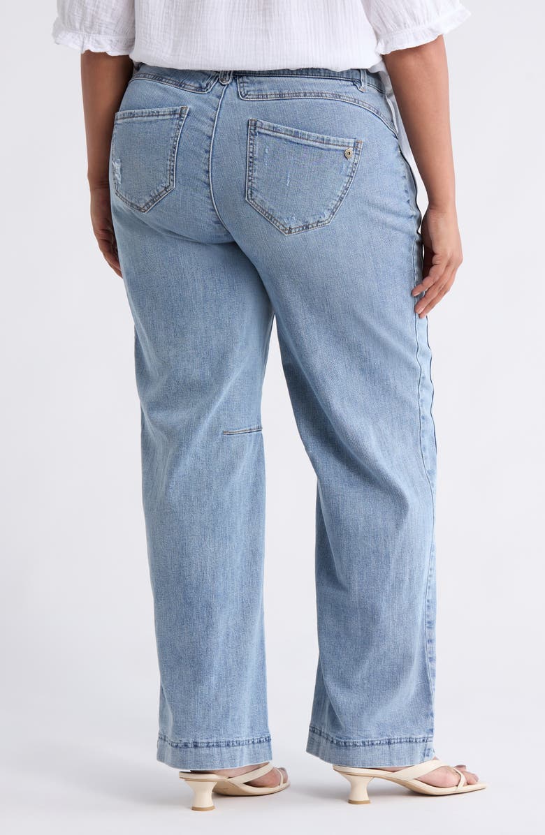 Democracy AbSolution Wide Leg Jeans, Alternate, color, Light Blue Vintage