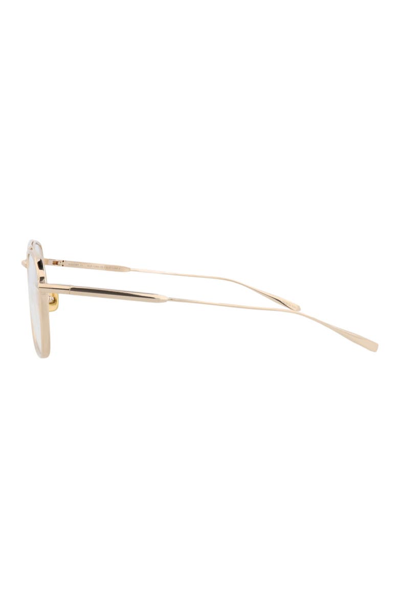 55mm Square Optical Glasses, Alternate, color, GOLD GOLD TRANSPARENT