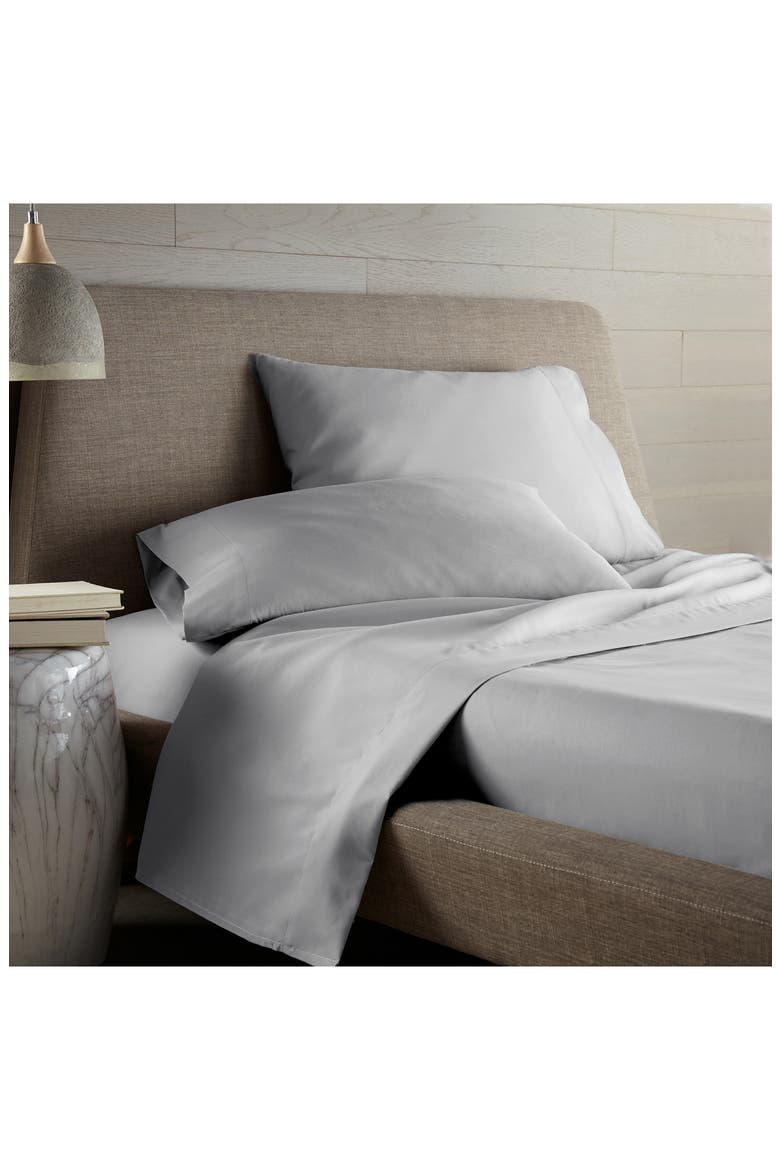 Classic Soft & Comfortable Brushed Microfiber Sheet Set, Alternate, color, STEEL GREY