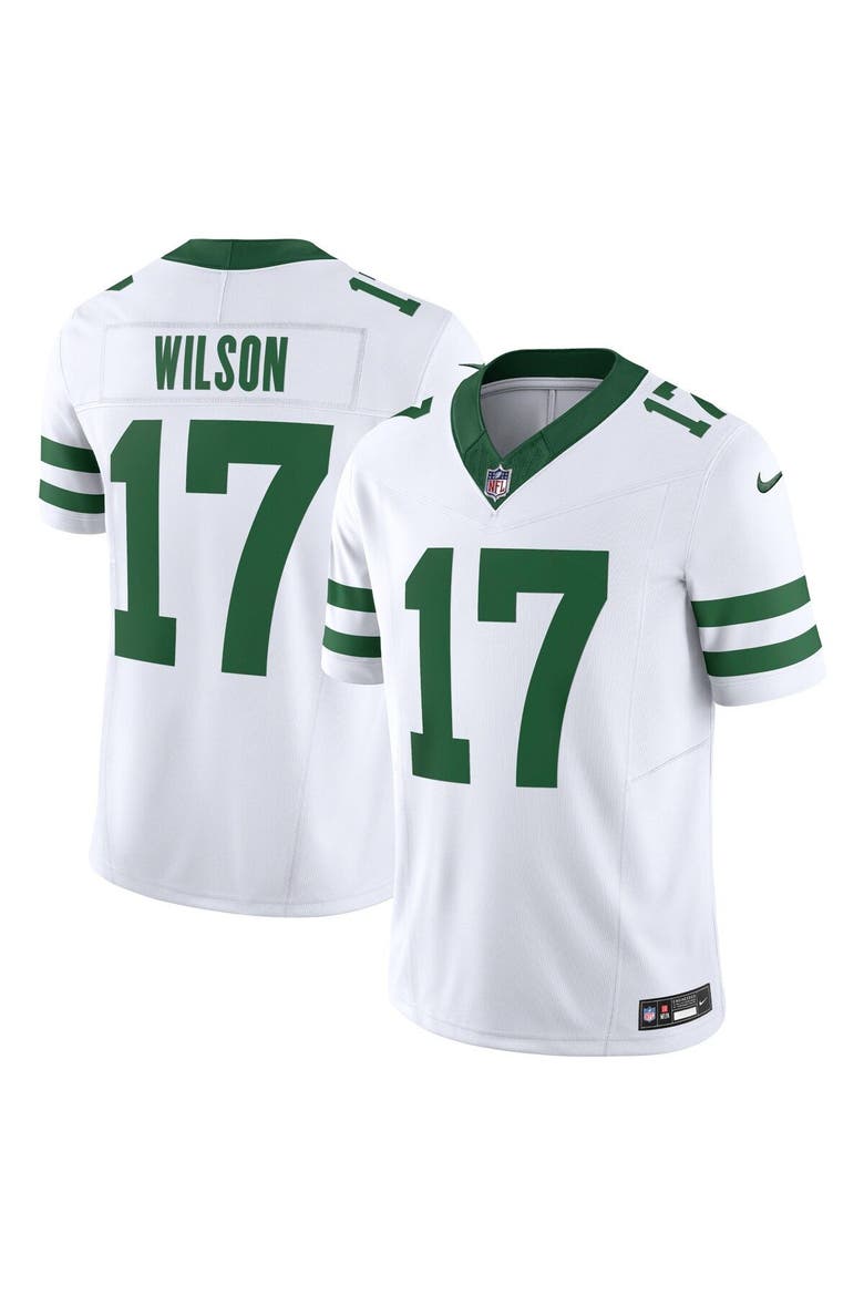 Men's Nike Garrett Wilson White New York Jets Vapor F.U.S.E. Limited Jersey, Alternate, color, White