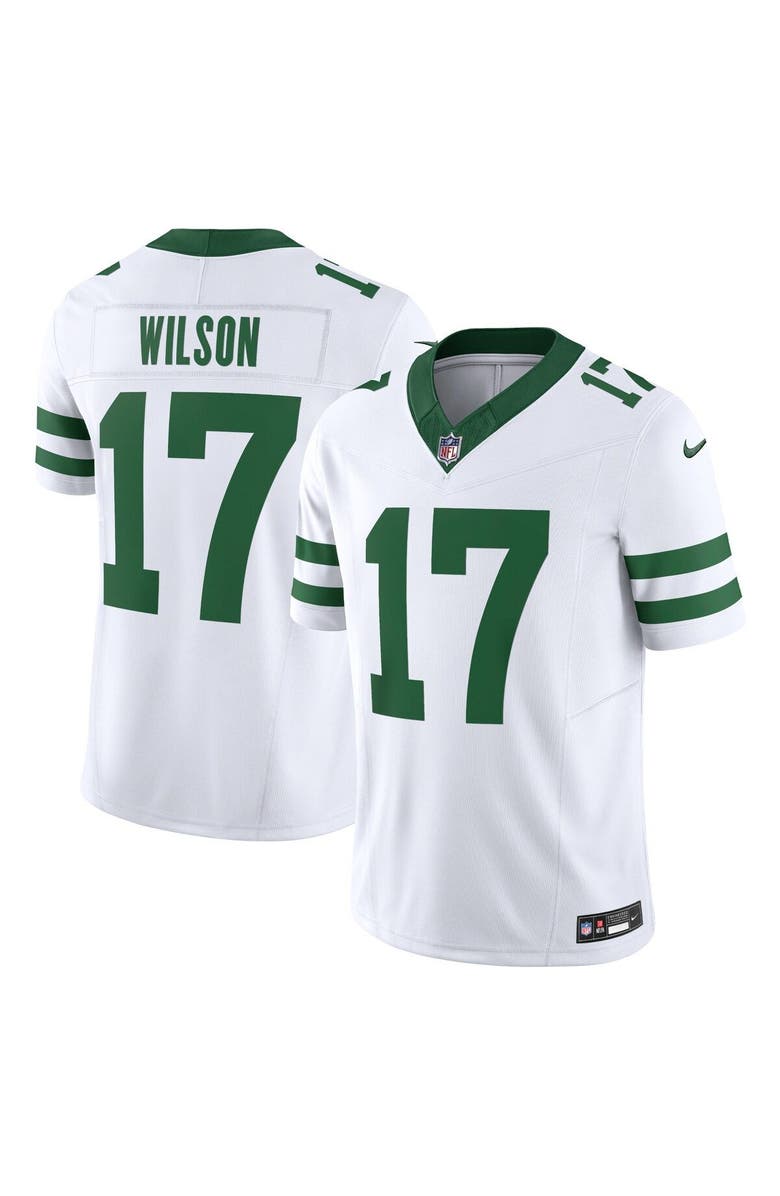 Nike Men's Nike Garrett Wilson White New York Jets Vapor F.U.S.E. Limited Jersey, Alternate, color, 