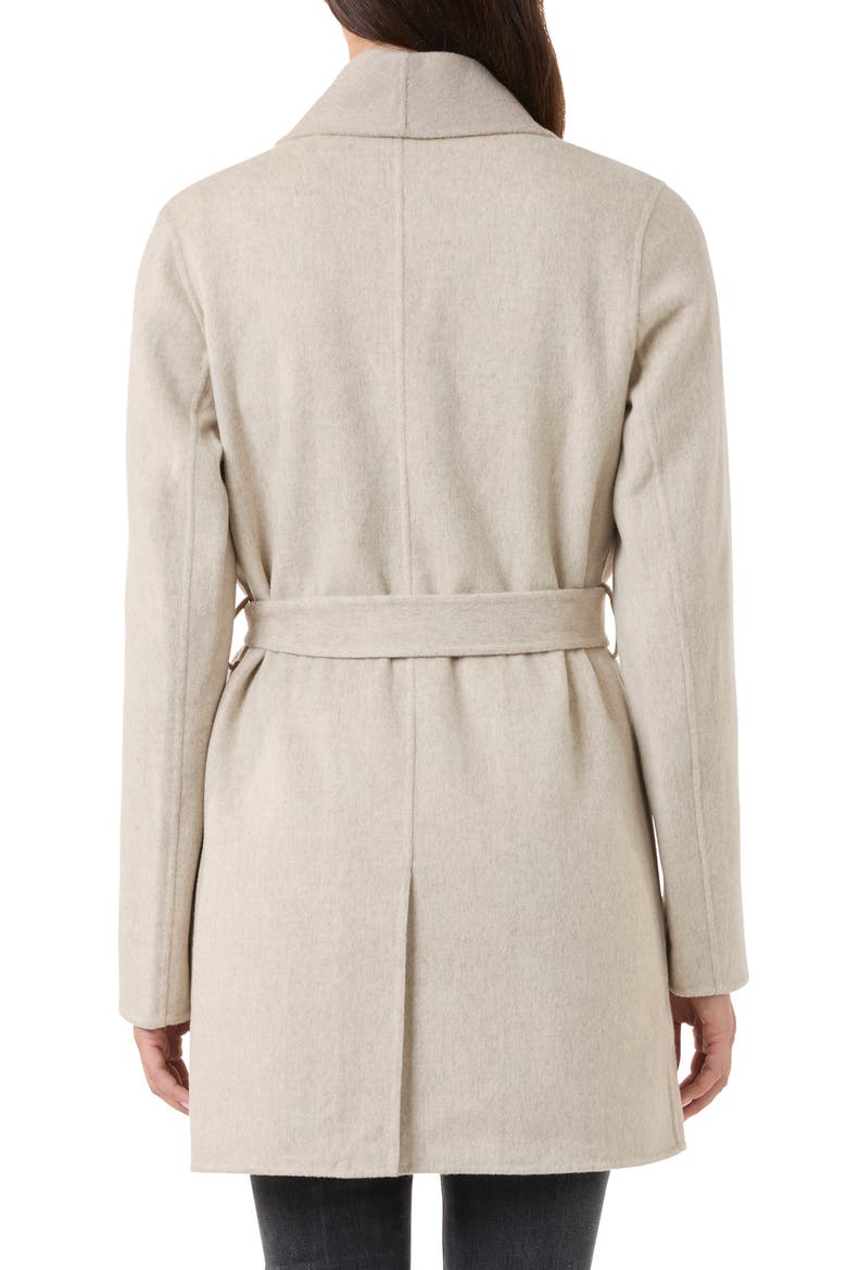 Wool & Cashmere Blend Wrap Coat, Alternate, color, BEIGE / OATMEAL