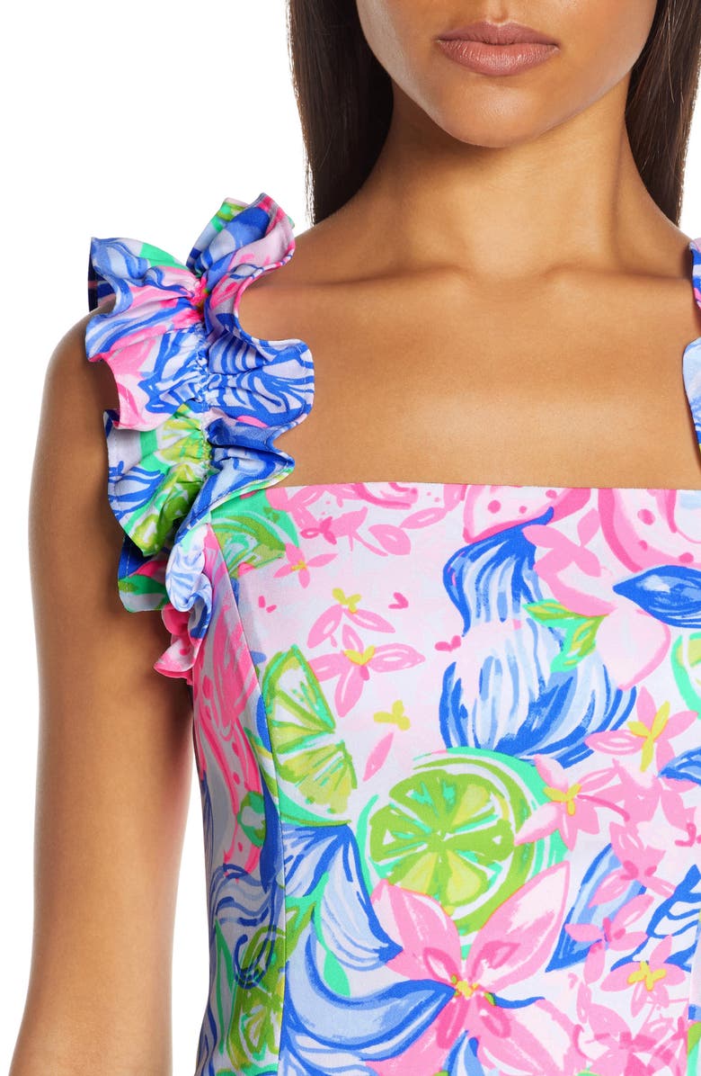 Lilly Pulitzer<sup>®</sup> Steffi Ruffle Sheath Dress, Alternate, color,