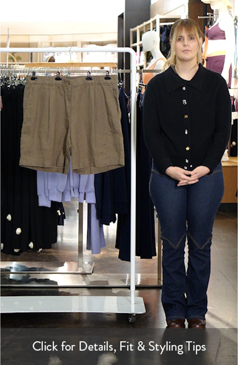 Organic Linen Walking Shorts, sales video thumbnail