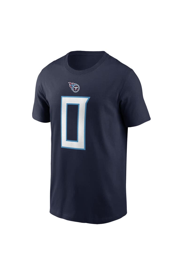 Men's Nike Calvin Ridley Navy Tennessee Titans Player Name & Number T-Shirt, Alternate, color, Navy