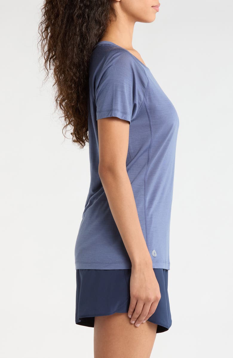 Smartwool Active Ultralite Crewneck T-Shirt, Alternate, color, Nightfall Blue