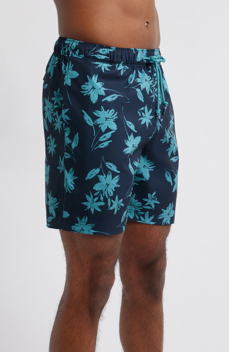 Original Penguin 9-Inch Volley Swim Trunks, Alternate, color, Dark Sapphire