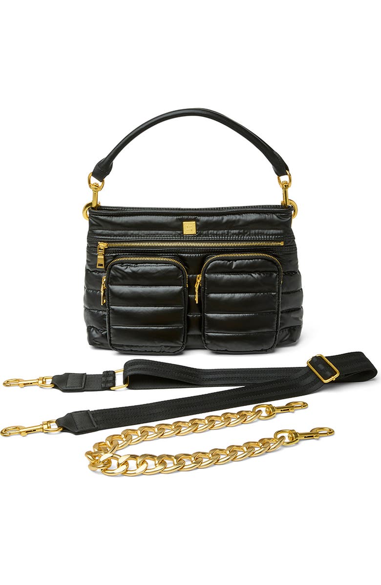 THINK ROYLN Downtown Diva Crossbody Bag, Alternate, color, Pearl Black