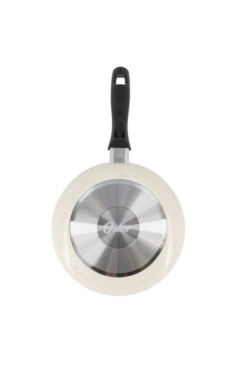 Clairborne 8 Inch Round Nonstick Aluminum Frying Pan, Alternate, color, White