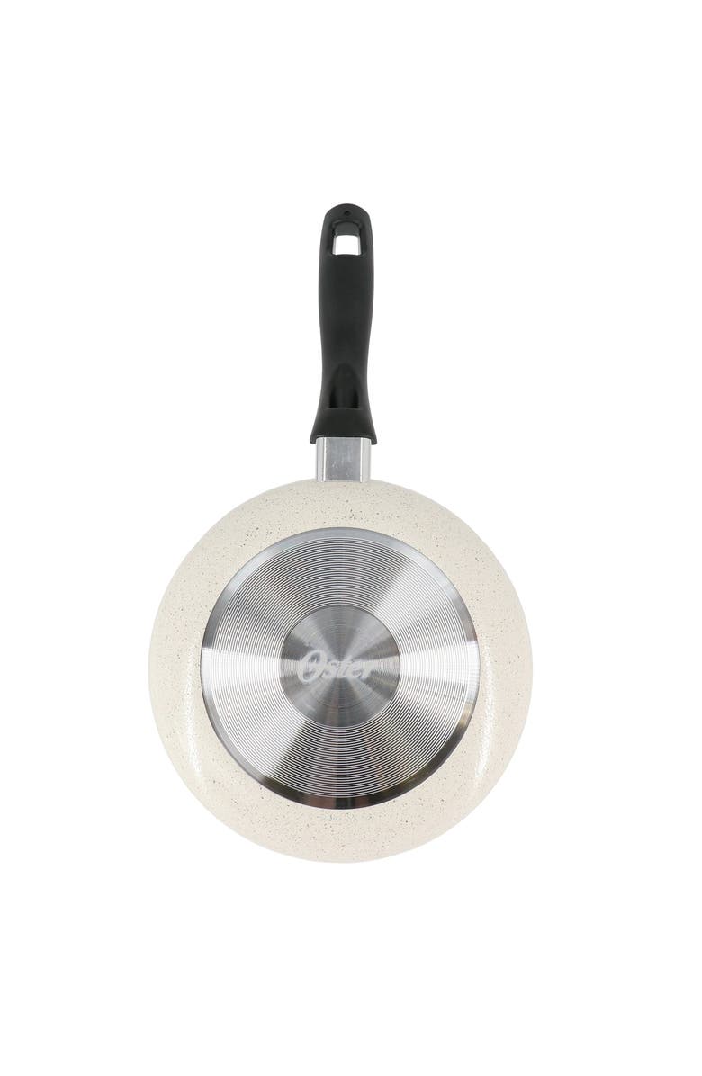 OSTER Clairborne 8 Inch Round Nonstick Aluminum Frying Pan, Alternate, color, White