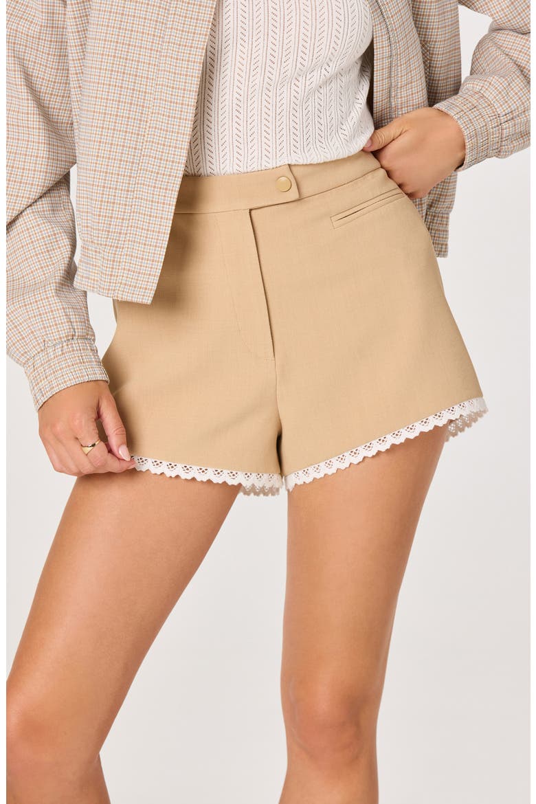 Kya Mini Shorts, Alternate, color, TAUPE