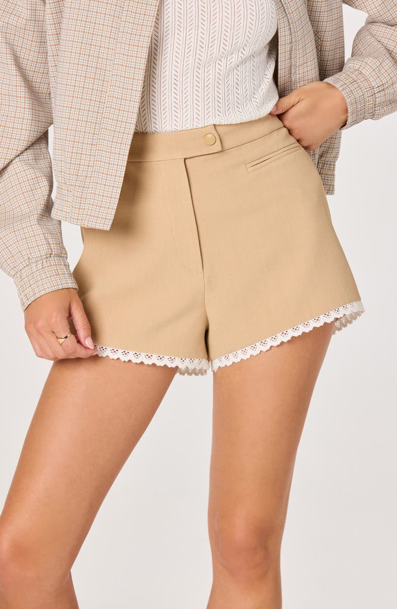 ASTR the Label Kya Mini Shorts, Alternate, color, Taupe
