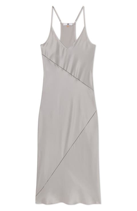 Ladder Stitch Washable Silk Slipdress Nightgown