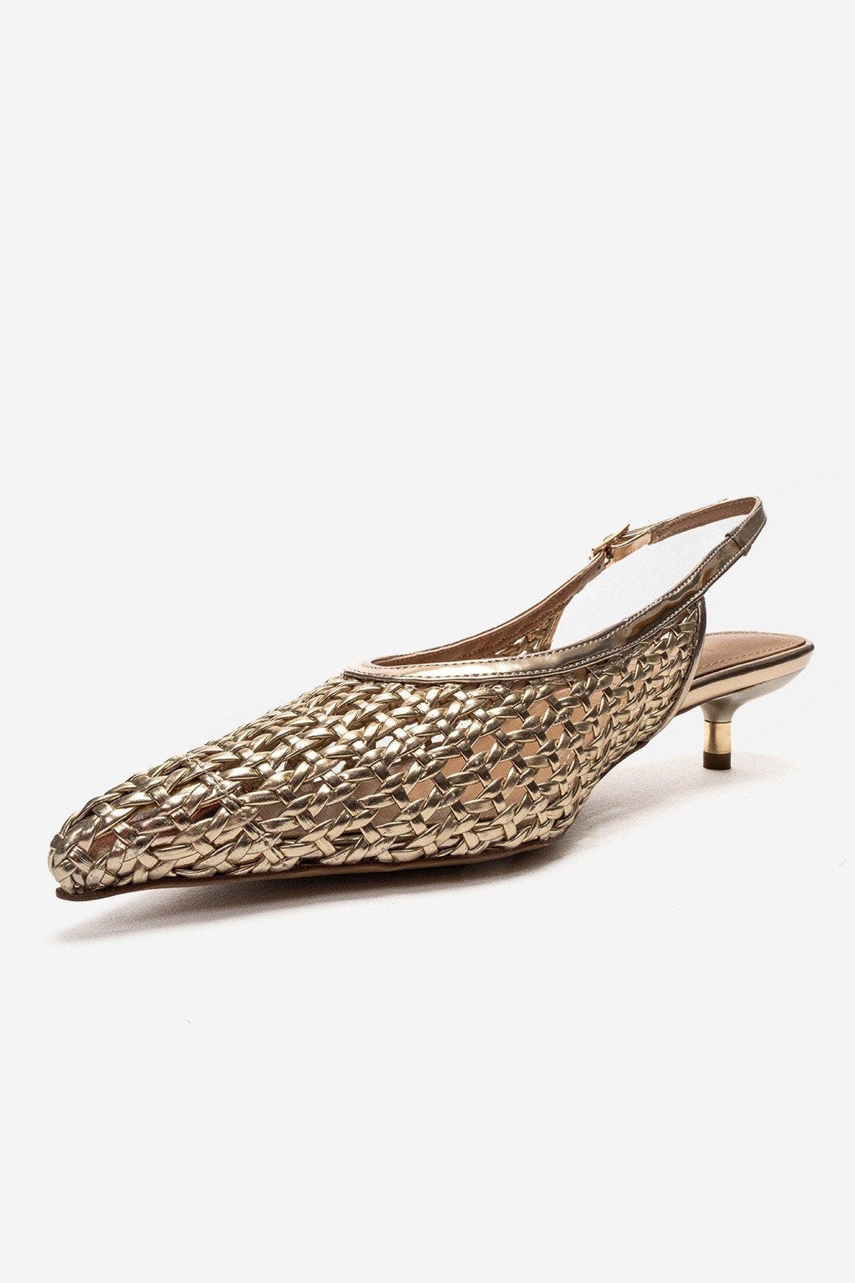 Orelis Kitten Heel Pump, Alternate, color, Gold