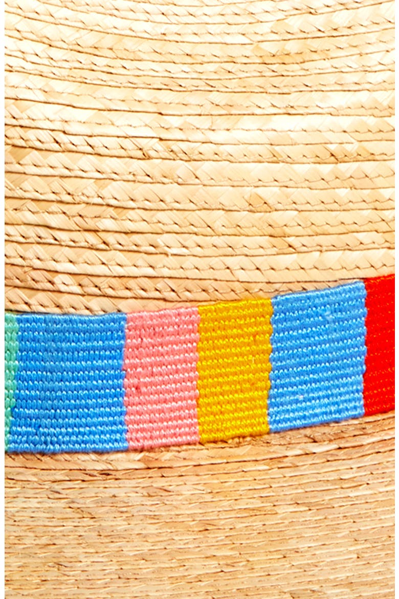 Reyna Palm Straw Hat, Alternate, color, MULTI