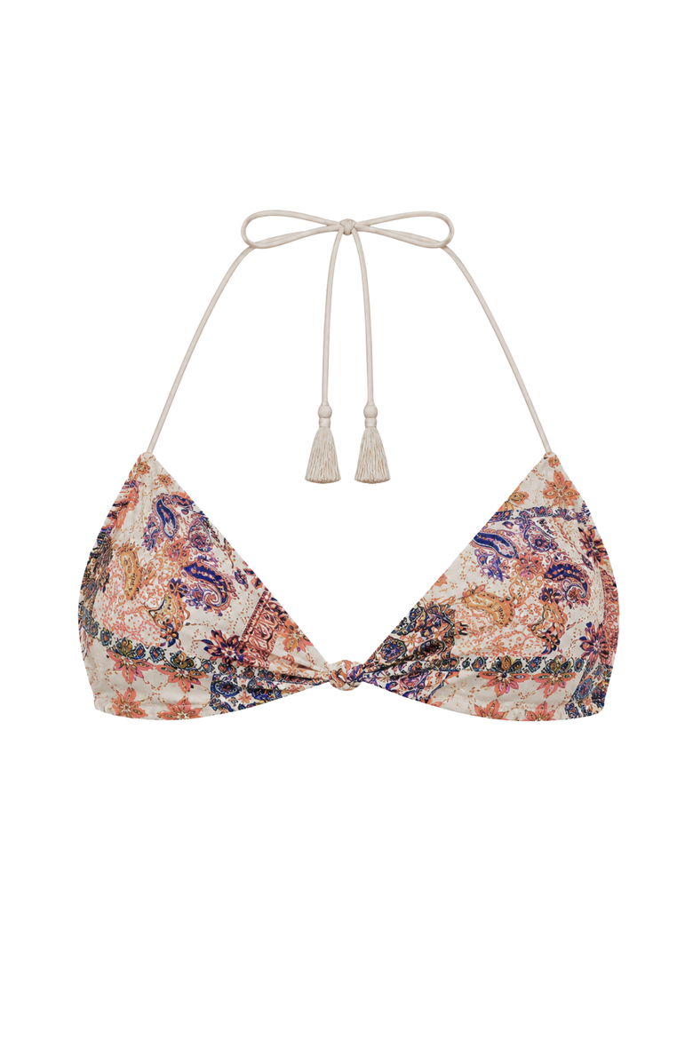 Nina Bikini Top, Main, color, Cream Mosaic