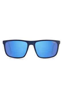Carrera Eyewear 58mm Polarized Rectangle Sunglasses