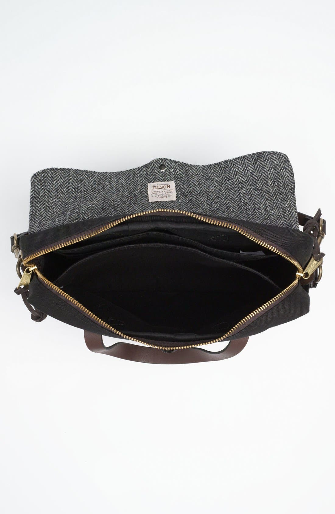 'Original' Twill Briefcase, Alternate, color, BLACK