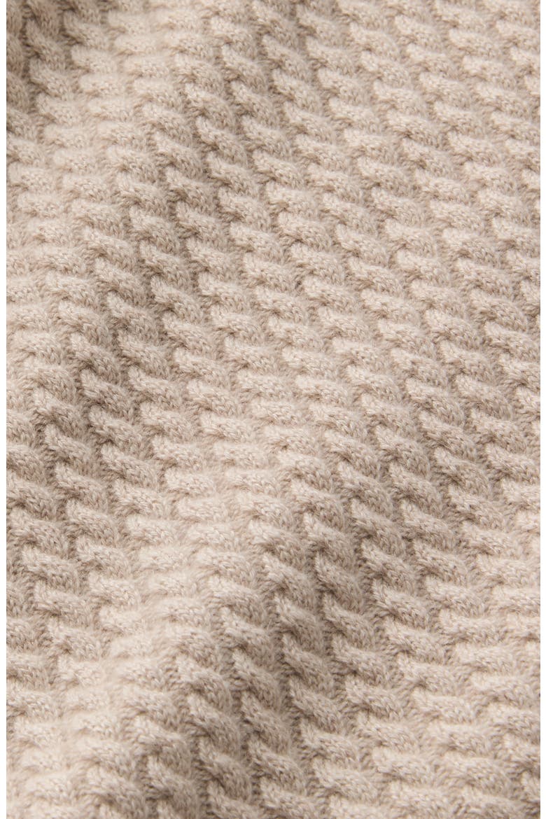 Cabled Cashmere Knit Midi Skirt, Alternate, color, TAUPEMELANGE