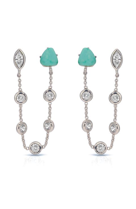Double Piercing Drop Earrings