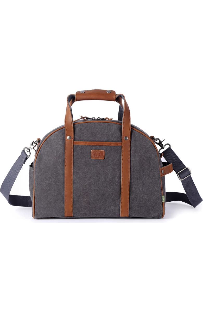 THE SAME DIRECTION Stone Creek Waxed Canvas Weekend Bag, Main, color,