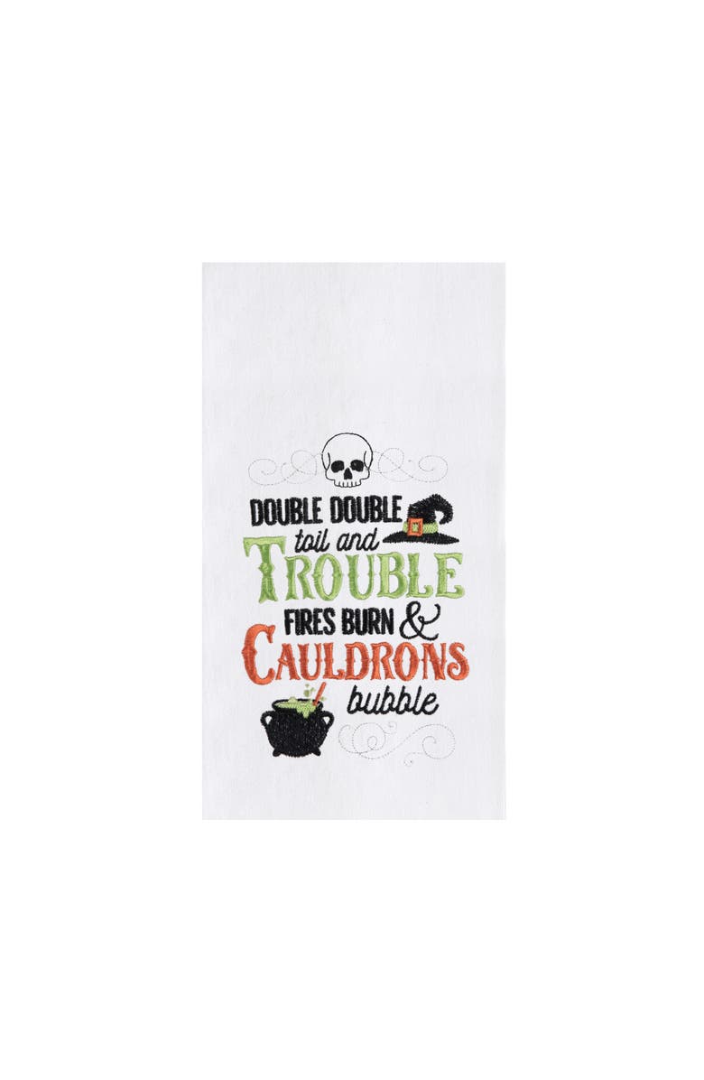 C&F Home Double Toil & Trouble Towel, Main, color, Green
