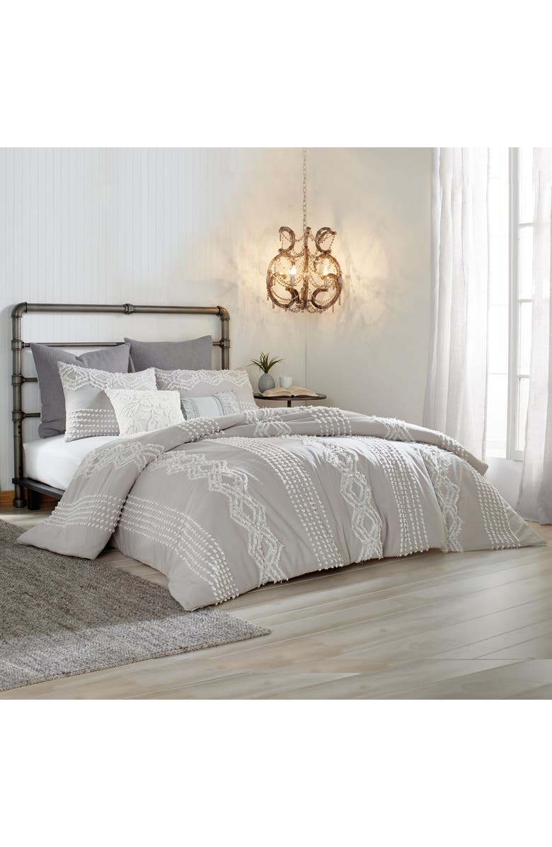 Peri Home Cut Geo Sham, Alternate, color, Grey