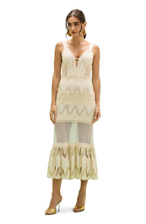 Bertha Lace Midi Dress