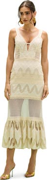 PatBO Bertha Lace Midi Dress