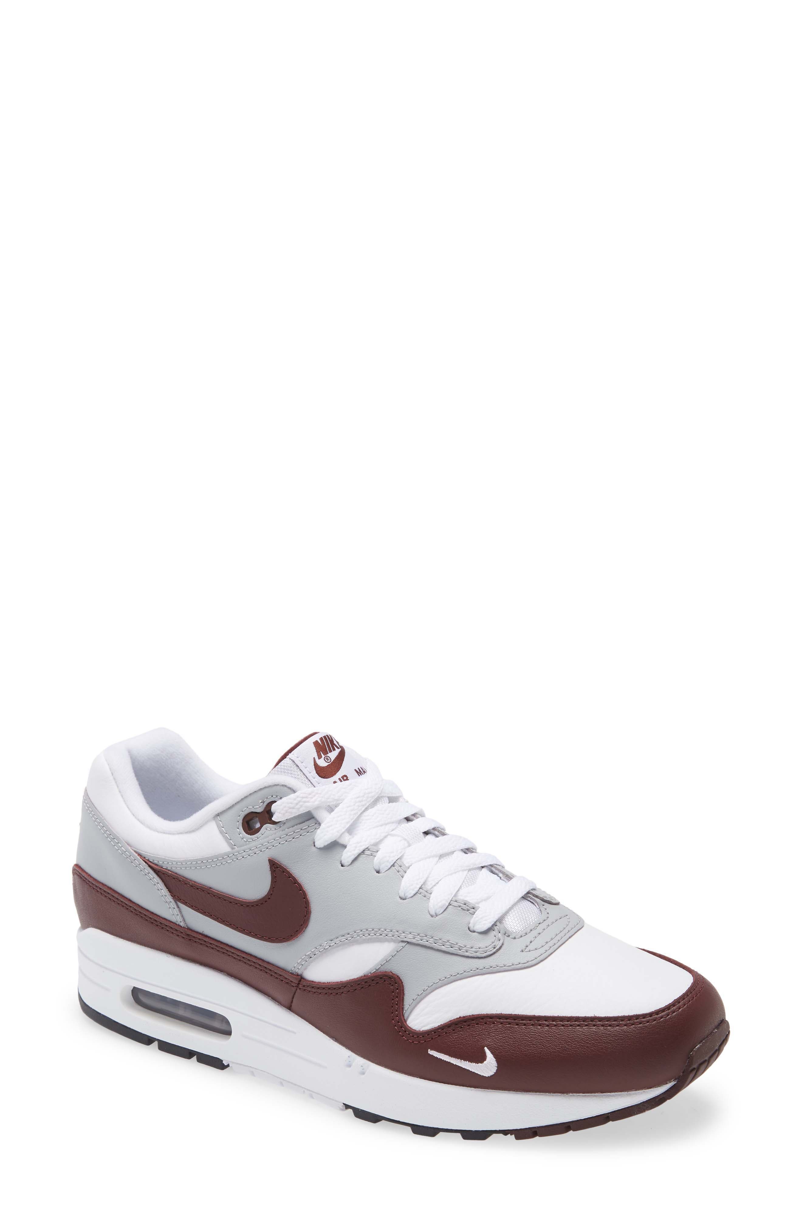 Nike Air Max 1 PRM Sneaker, Main, color, White/ Dates/ Grey/ Black