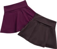 YOGALICIOUS Kids' Jersey Tek Florence Foldover Skirt