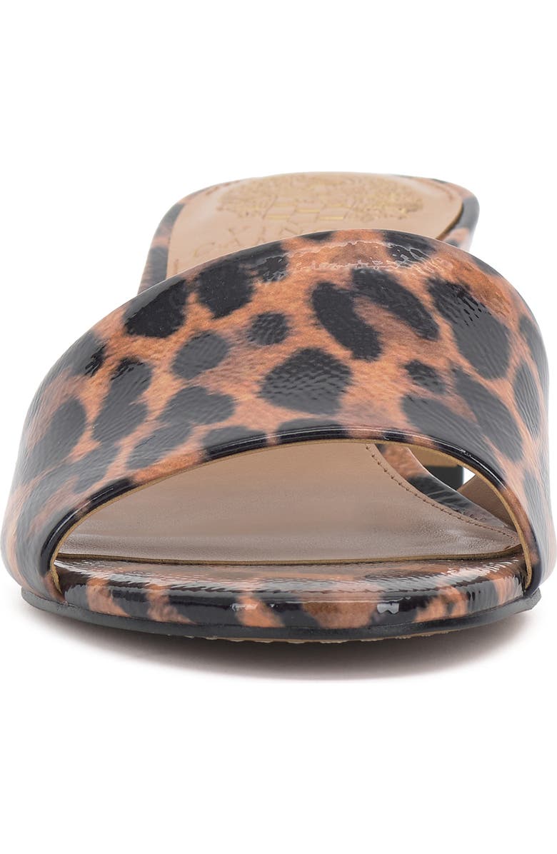 Vince Camuto Linanna Slide Sandal, Alternate, color, Black/ Natural Leopard