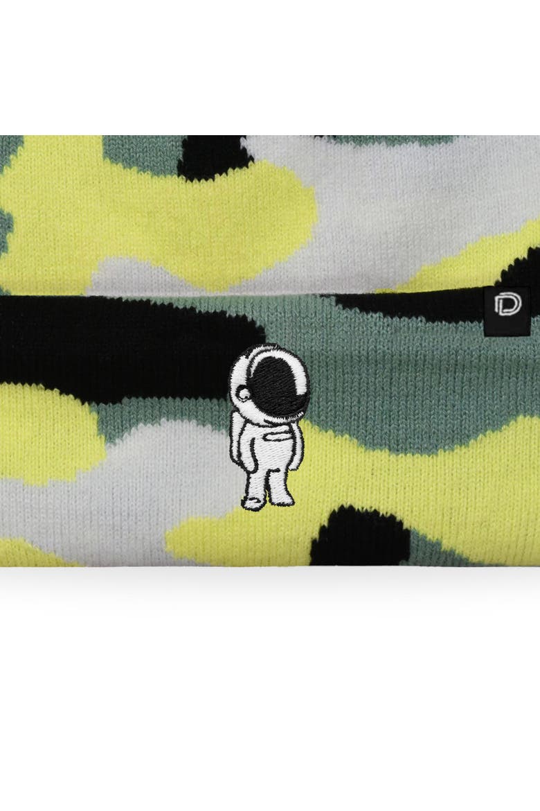 Astronaut Beanie, Alternate, color, Green Camo