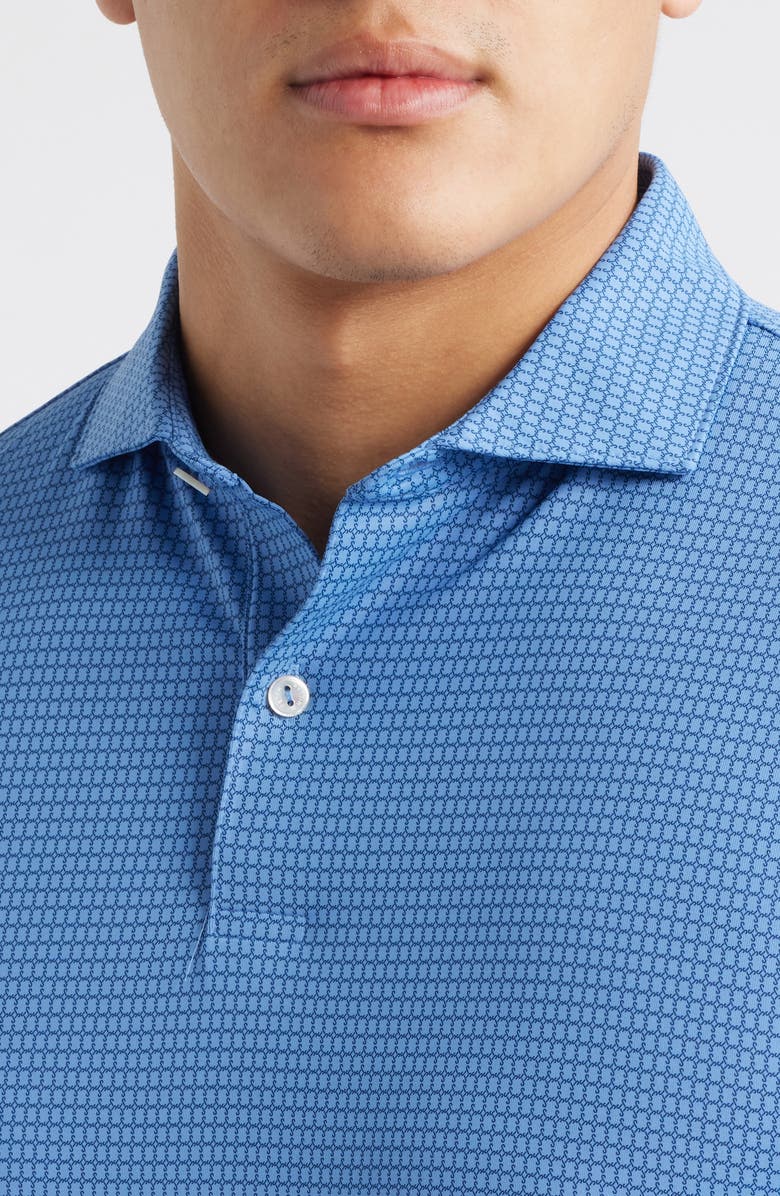 Peter Millar Ponte Performance Jersey Golf Polo, Alternate, color, Dusk Blue