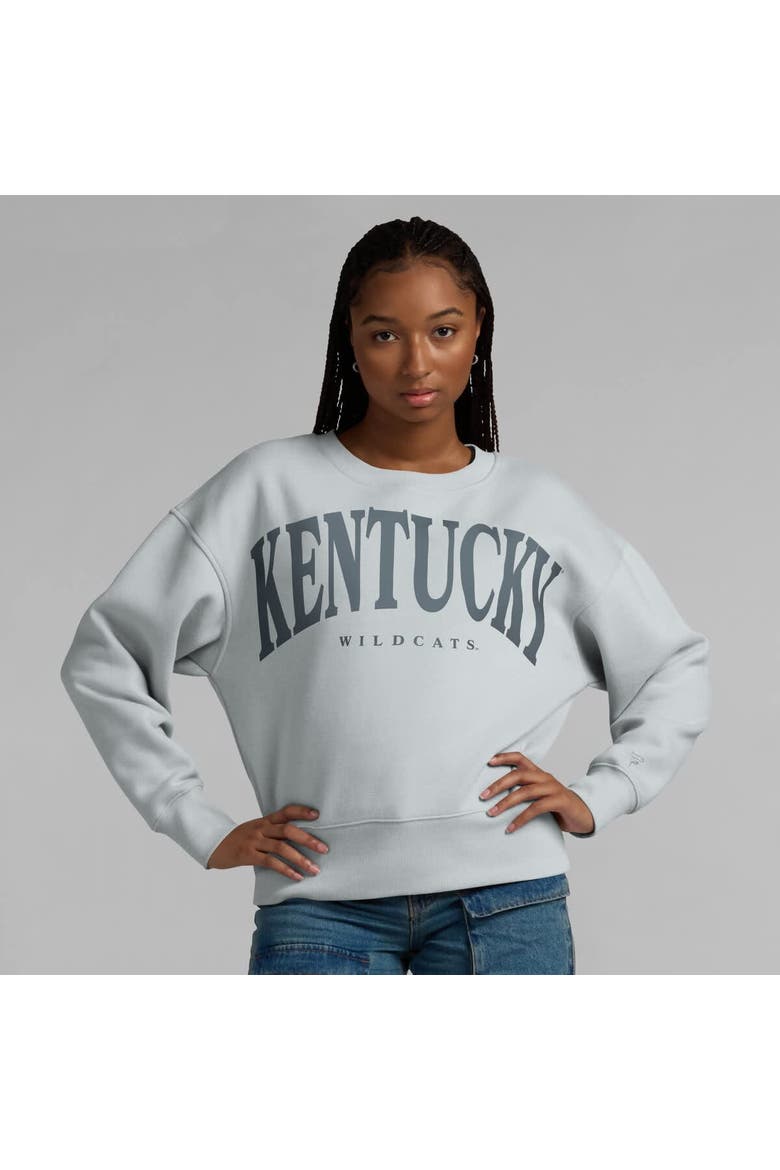 Women's Fanatics Gray Kentucky Wildcats Supersoft Flow Fleece Pullover Sweatshirt, Alternate, color, Gray