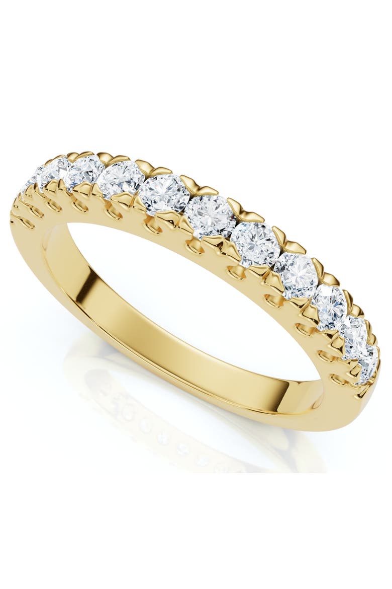 1/2Ct Pave Diamond Wedding Anniversary Stackable Ring Gold Lab Grown, Main, color, 10k Yellow Gold