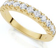 Bliss Diamond 1/2Ct Pave Diamond Wedding Anniversary Stackable Ring Gold Lab Grown
