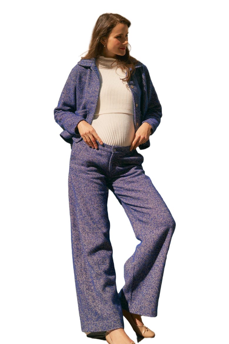 Kate Maternity Pants, Main, color, Blue