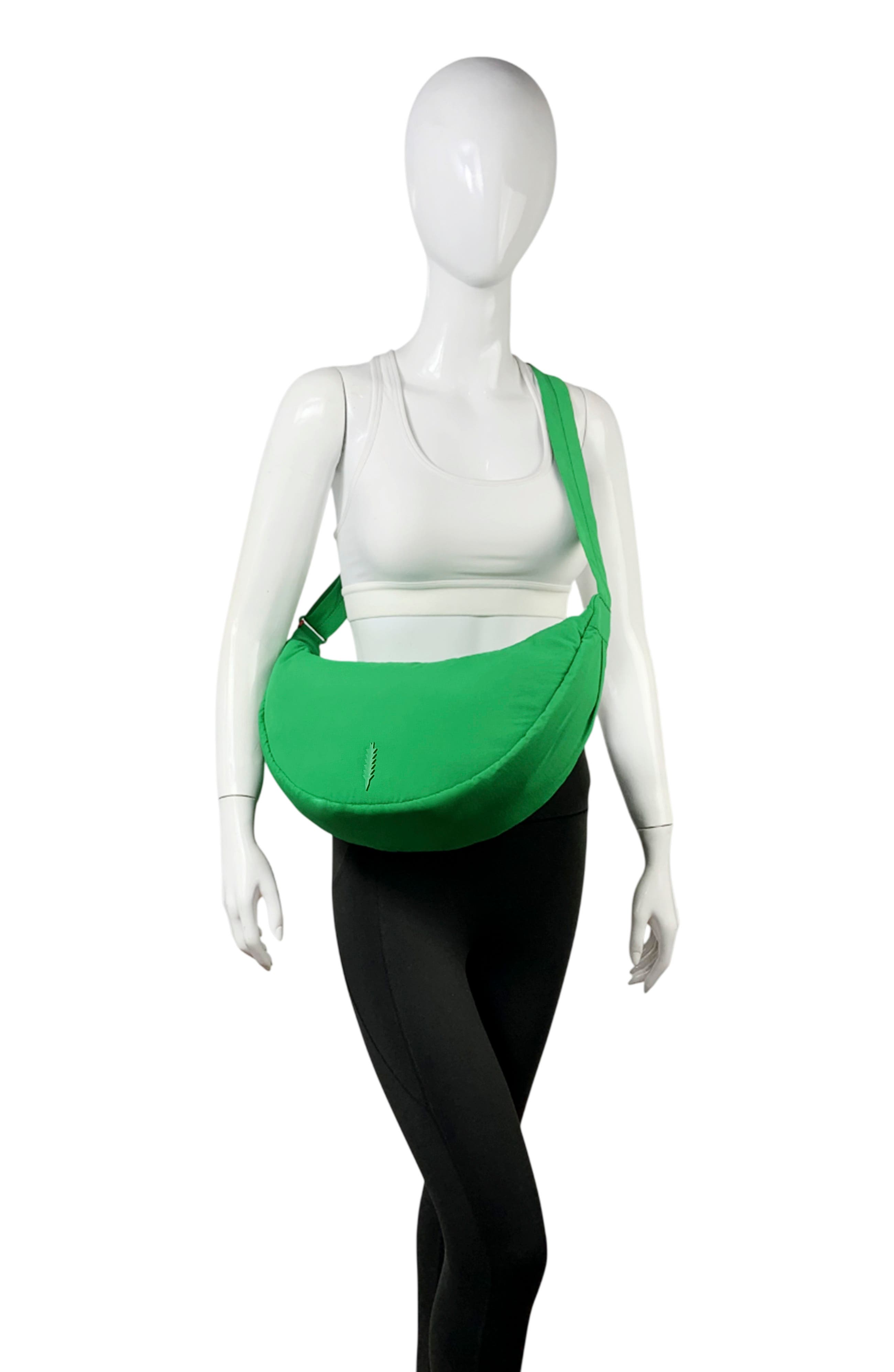 Cleo Large Crescent Crossbody Bag, Alternate, color, KELLY GREEN