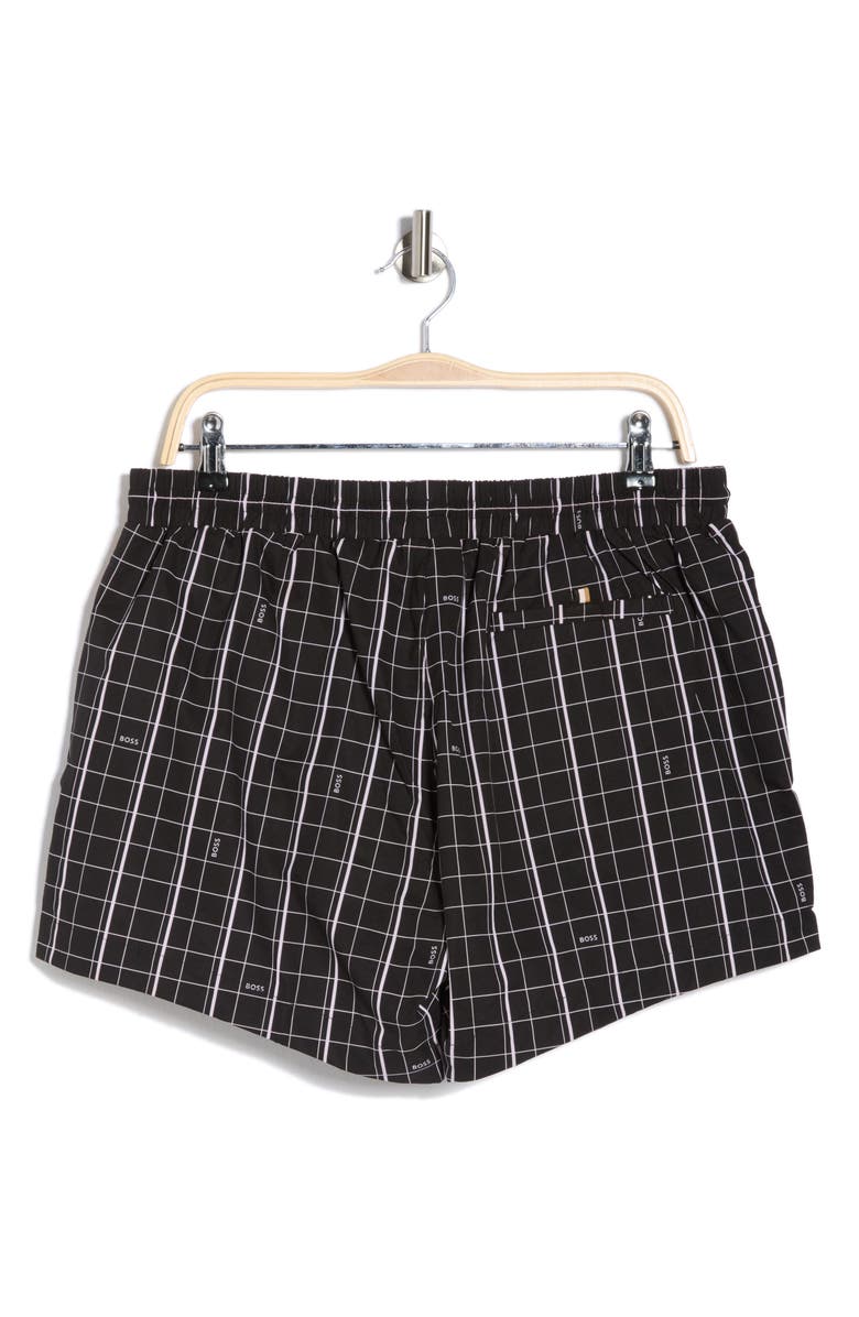 BOSS Match Swim Shorts, Alternate, color, Black