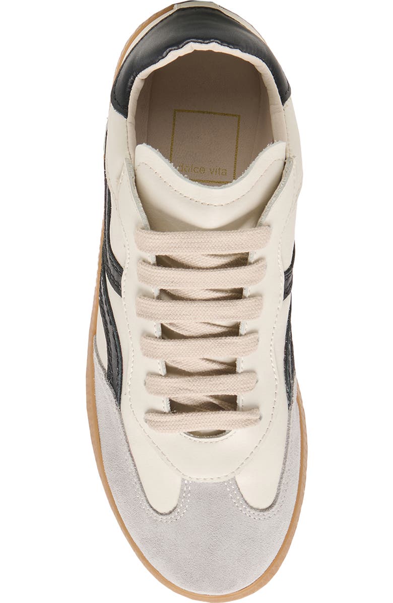 Dolce Vita Rebel Sneaker, Alternate, color, White/Black Leather