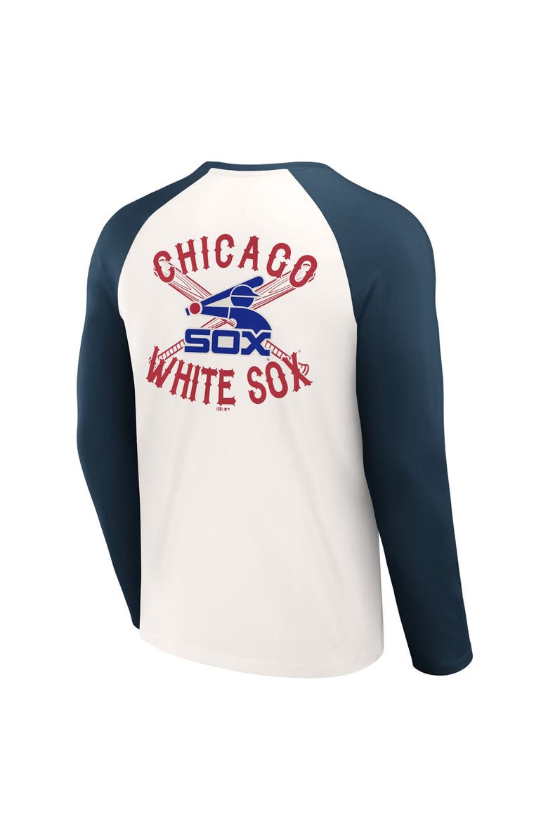 Darius Rucker Collection by Fanatics Men's Darius Rucker Collection by Fanatics  White/Navy Chicago White Sox Team Color Raglan T-Shirt, Alternate, color, White