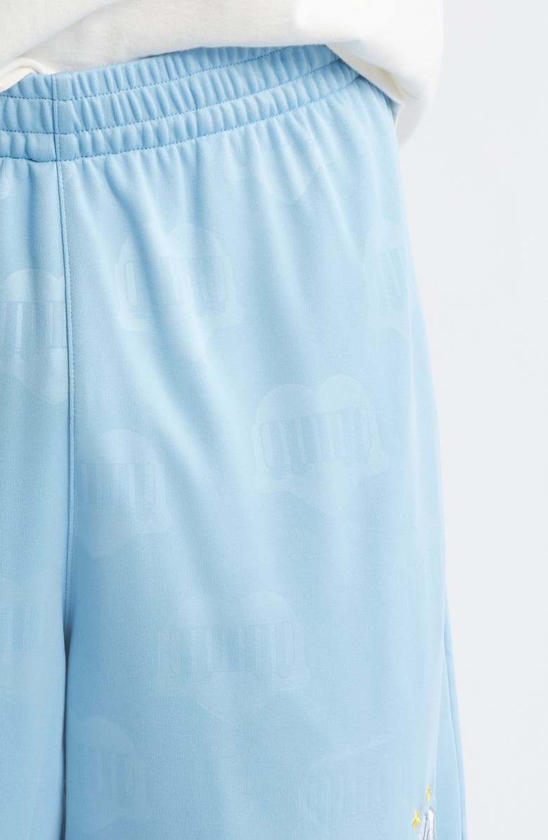 Carhartt Work In Progress Hartts Jacquard Football Shorts, Alternate, color, Heart Train Jacquard Bluebird