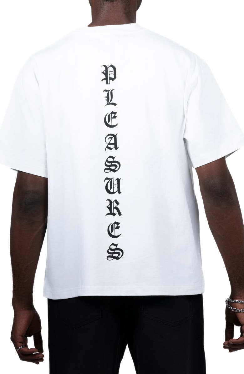 PLEASURES Sorrow Embroidered Logo Graphic T-Shirt, Alternate, color, 