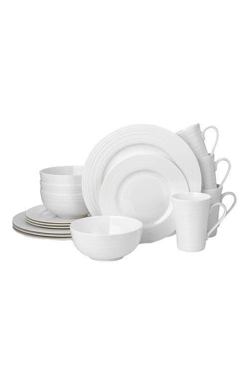 Stone Lain Eleanor Bone China 16-piec Dinnerware Set In White